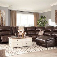 Hallstrung Chocolate Sectional Living Room Group