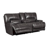 McCaskill Double Recliner Loveseat with Console