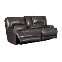 McCaskill Double Recliner Power Loveseat with Console
