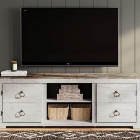 Willowton LG TV Stand with Fireplace Option