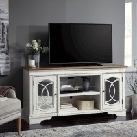 Realyn Chipped White Entertainment Unit