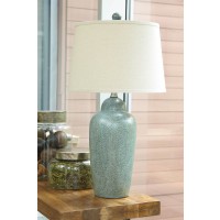 Saher Green Ceramic Table Lamp (Includes 1)