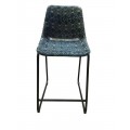 Blue Canvas Counter Height Stool