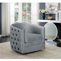 Silver Accent Chair