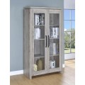 Grey Driftwood Curio Cabinet