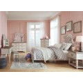 Realyn Chipped White Bedroom Set