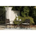 Anchor Lane Brown Chairs with Cushion/Table Set (Includes 3)