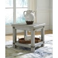 Carynhurst White Wash Gray Rectangular End Table